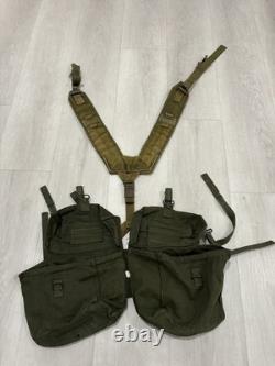 Vintage US Army Medic Pouch Bags Yoke Suspenders WWII Era Style Field Gear