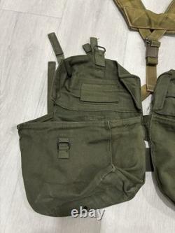 Vintage US Army Medic Pouch Bags Yoke Suspenders WWII Era Style Field Gear