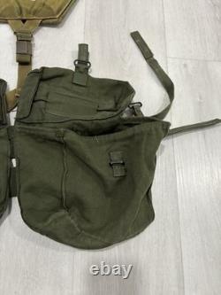 Vintage US Army Medic Pouch Bags Yoke Suspenders WWII Era Style Field Gear