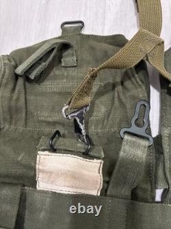 Vintage US Army Medic Pouch Bags Yoke Suspenders WWII Era Style Field Gear