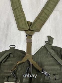 Vintage US Army Medic Pouch Bags Yoke Suspenders WWII Era Style Field Gear