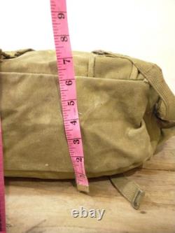 Vintage US Army Military Backpack Army Green Fade Canvas Bag