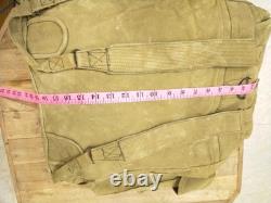 Vintage US Army Military Backpack Army Green Fade Canvas Bag