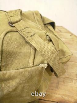 Vintage US Army Military Backpack Army Green Fade Canvas Bag