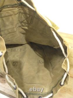 Vintage US Army Military Backpack Army Green Fade Canvas Bag