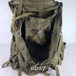 Vintage US Army Military Combat Field Pack withAccessories + 1962 Canteen + More