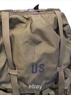 Vintage US Army Military Field Pack Combat ALICE LC-1 Large Backpack with Frame