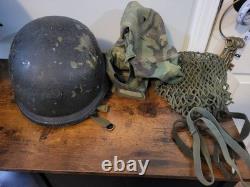Vintage US Army Military Gang Unit SPP PASGT Helmet With Liner & Webbing