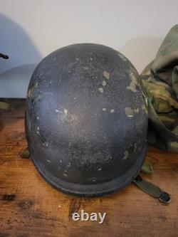 Vintage US Army Military Gang Unit SPP PASGT Helmet With Liner & Webbing