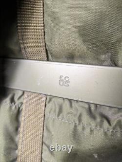Vintage US Army Military Green Nylon Field Pack Backpack with Metal Frame