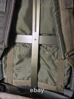 Vintage US Army Military Green Nylon Field Pack Backpack with Metal Frame