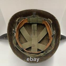 Vintage US Army Military Hazing Helmet With Attached Horns & Liner