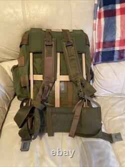 Vintage US Army Military LC-1 Large Combat Field Pack Alice Backpack With Frame