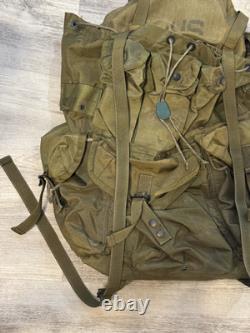 Vintage US Army Military LC-1 Large Combat Field Pack Alice Backpack with Frame