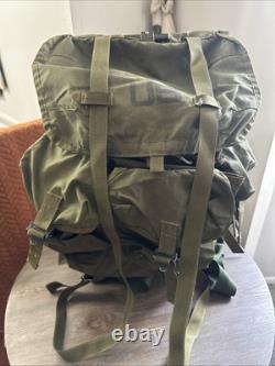 Vintage US Army Military Large Combat Field Pack Alice Backpack WITH FRAME