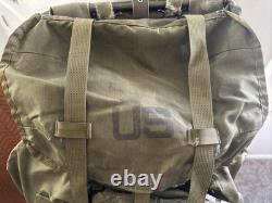 Vintage US Army Military Large Combat Field Pack Alice Backpack WITH FRAME