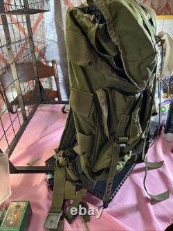 Vintage US Army Military Large Combat Field Pack Alice Backpack WITH FRAME