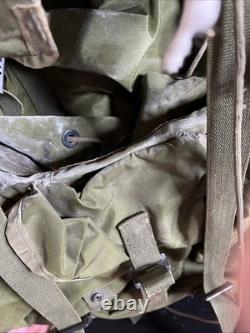 Vintage US Army Military Large Combat Field Pack Alice Backpack WITH FRAME
