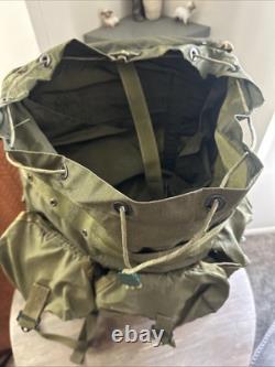 Vintage US Army Military Large Combat Field Pack Alice Backpack WITH FRAME