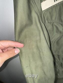 Vintage US Army Military OG 107 M-1951 Field Coat Jacket Mens Size M July 1957
