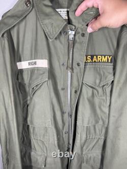 Vintage US Army Military OG 107 M-1951 Field Coat Jacket Mens Size M July 1957