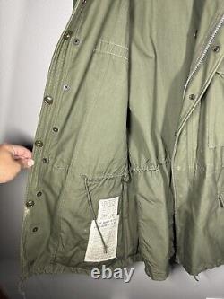 Vintage US Army Military OG 107 M-1951 Field Coat Jacket Mens Size M July 1957