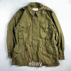 Vintage US Army Military OG 107 M-1951 Field Coat Jacket Mens Size M M65 1957