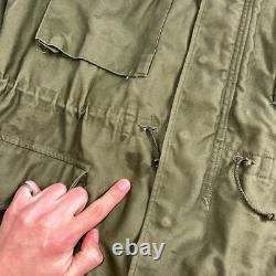 Vintage US Army Military OG 107 M-1951 Field Coat Jacket Mens Size M M65 1957