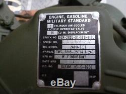 Vintage US Army Military Standard Engine 2A016-3 2A016-111 W-f Industries NOS