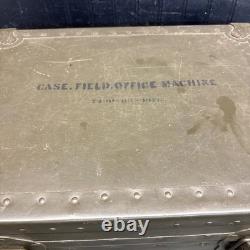 Vintage US Army Military Transport Field Case / Chest / 19.5 X 14.5x18