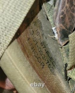 Vintage US Army Military Unicor PASGT Helmet WARNING 8470-01-092-7528