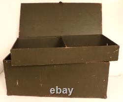 Vintage US Army Military Wood Trunk Chest Foot Locker with Tray Vietnam War