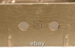 Vintage US Army Military Wood Trunk Chest Foot Locker with Tray Vietnam War