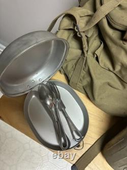 Vintage US Army Mountain Troops Backpack With Mess Kit And Canteen