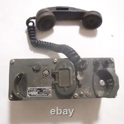 Vintage US Army Telephone Set TA-43/PT Military Field Radio Untested AS IS