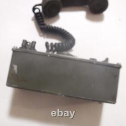 Vintage US Army Telephone Set TA-43/PT Military Field Radio Untested AS IS