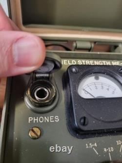 Vintage US Military Army ME-61/GRC Field Strength Meter Untested A+ Condition