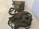 Vintage Us Military Army Protective Field Gas Mask M17 With Canvas Carry Bag