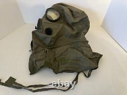 Vintage US Military Army Protective Field Gas Mask M17 with Canvas Carry Bag
