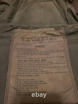 Vintage US Military Army USGI Woodland Frag. Protective Flak Vest Small 1980s