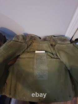 Vintage US Military Army USGI Woodland Frag Protective Flak Vest With Instructions