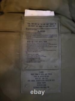 Vintage US Military Army USGI Woodland Frag Protective Flak Vest With Instructions