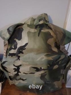 Vintage US Military Army USGI Woodland Frag Protective Flak Vest With Instructions
