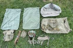 Vintage US Military Canvas Bag Lot With Accessories