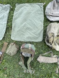 Vintage US Military Canvas Bag Lot With Accessories