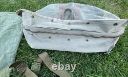 Vintage US Military Canvas Bag Lot With Accessories