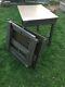 Vintage Us Military Wood Field Desk Folding Table Army