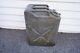 Vintage Usa Green Metal Jerry Can Army Military Us Jeep 1950s War Authentic
