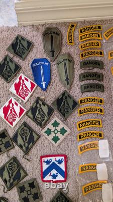 Vintage Us Military Patch Lot 205 Army Ranger Special Forces Nice Old New Varied