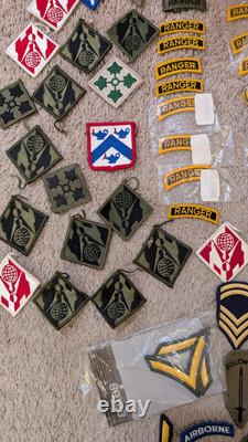 Vintage Us Military Patch Lot 205 Army Ranger Special Forces Nice Old New Varied